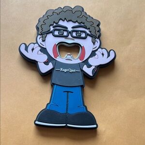 Rage Quit Character bottle opener